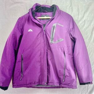 MOERDENG Women's Ski Jacket Warm Winter Coat Hooded Snowboarding Jackets Medium